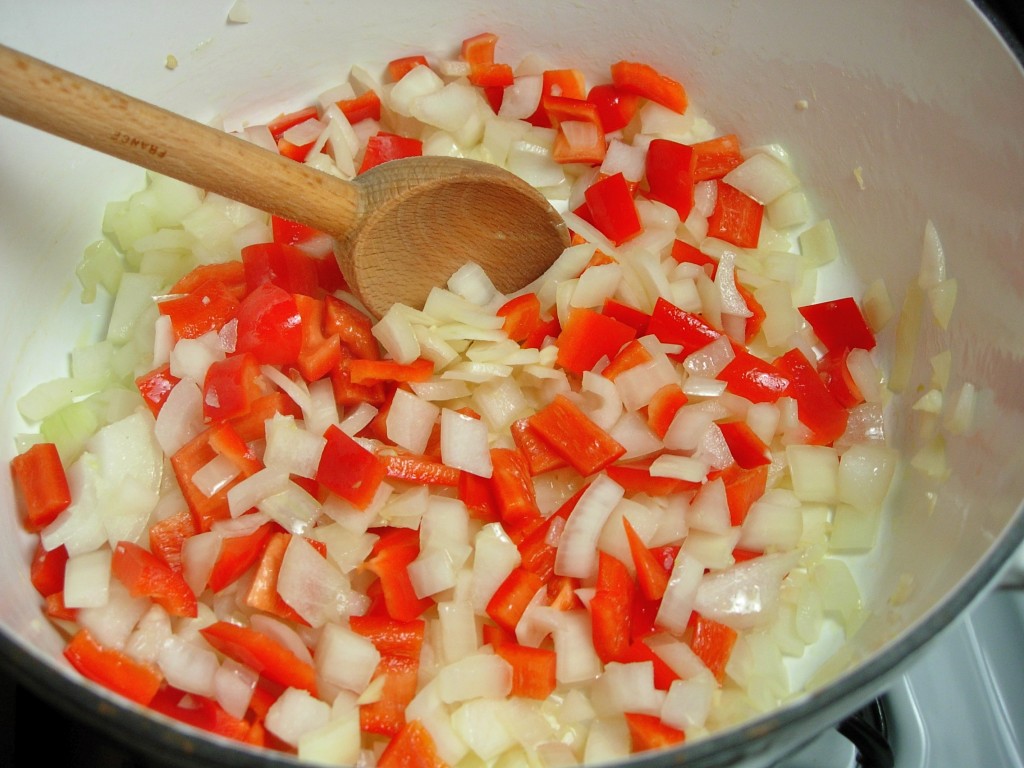 Onions and bell peppers