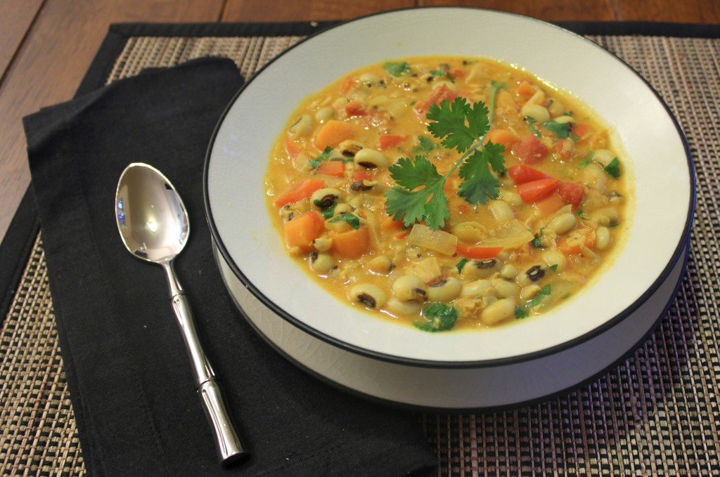 Black-Eyed Peas and Coconut Stew