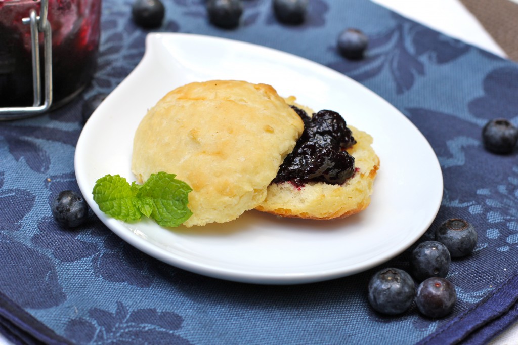 Blueberries and biscuits