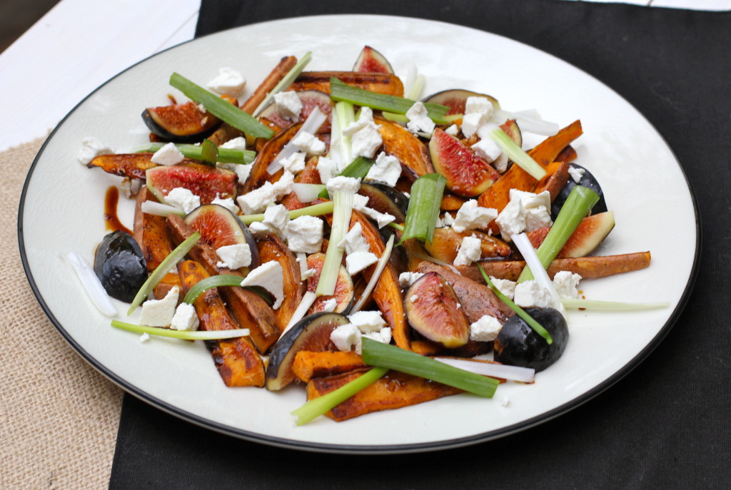 Roasted Sweet Potatoes and Fresh Figs